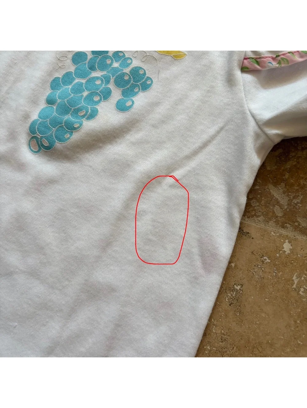 Vintage 90s OshKosh B'gosh T-Shirt Fruit USA Toddler Girl Kid's Size 3T/3